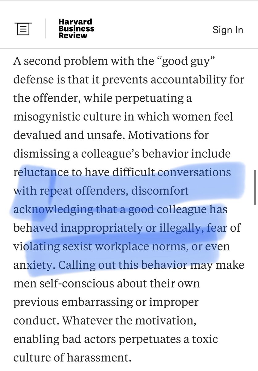 3Musketeers2021's tweet photo. We need to stop protecting the good guys. https://t.co/KieVhxjWbP #harvard #hbr #society #workplace #workplacesafety #accountability #goodguys #acalltomen #bettermen #modernmasculinity #3musk https://t.co/ifvkGqhBBo