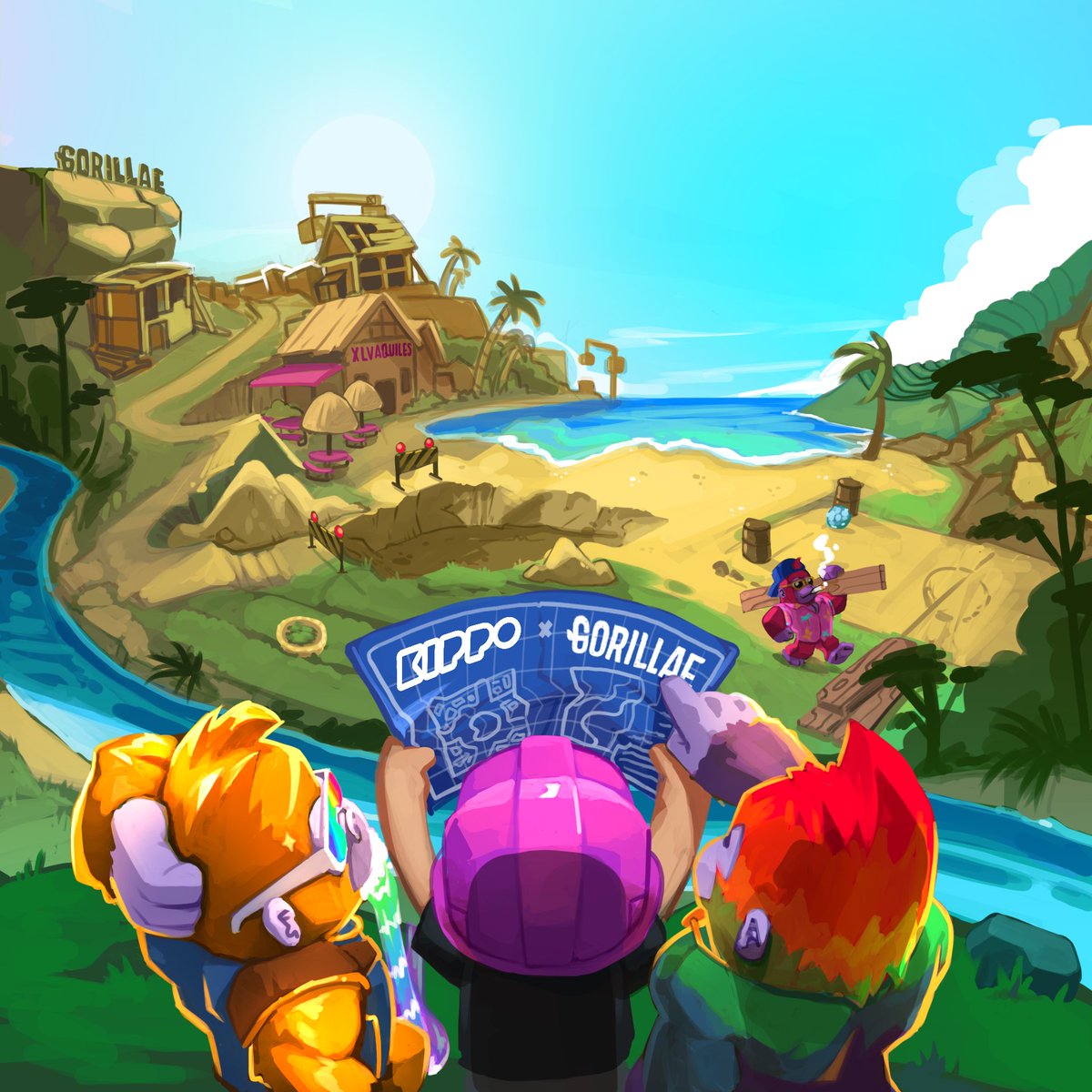 KippoApp's tweet photo. If you want to go fast, go alone.
If you want to go far, go together.

@Kippoverse 🤝 @GorillaeNFT 
more info soon... https://t.co/R5B2y2aJQv