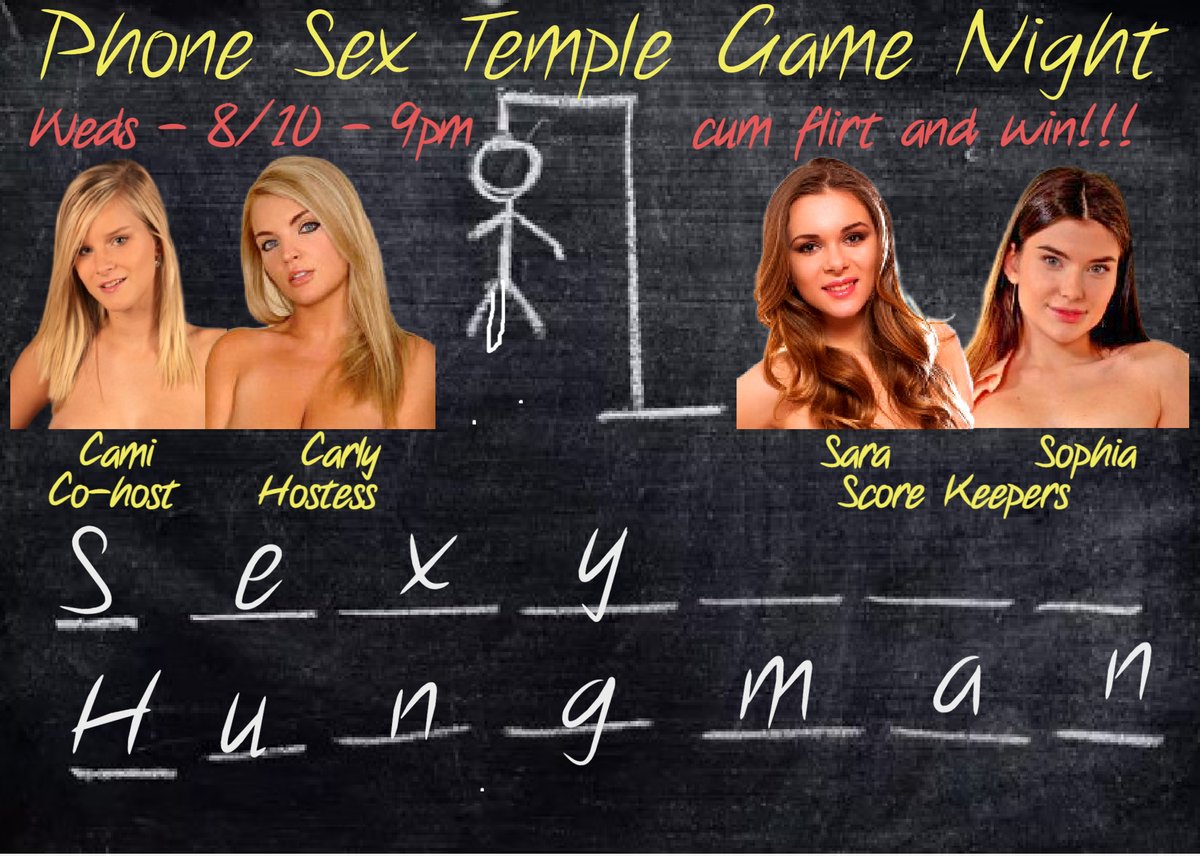 PhoneTemple's tweet photo. #Tomorrow is #GAMENIGHT🎲
Join our #sexy crew for a 'Mystery Game'

#Win #FreeMinutes with @CamiChloris 
@Carlypst @SaraRobbinsXXOO &amp; @SophiaHawtPSO  

Game Room:
https://t.co/9P3AOQqydo

Doors open at 9PM (EST)
#Giveaways #Prizes #xxx #nsfw https://t.co/I0qxnWXSVv
