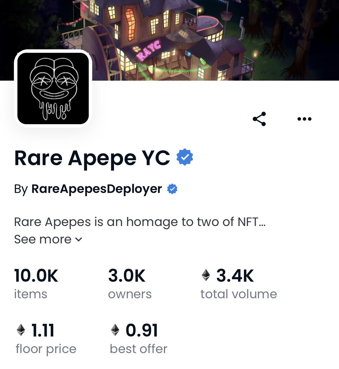 JenkinsMutated's tweet photo. Rare Apepe is 1.1 Eth. We both know you’re a terrible NFT trader and should quit 💀💀 https://t.co/AHOR9ioHXf