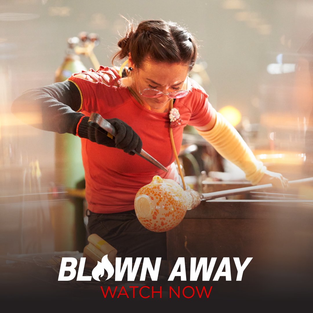 BlownAwaySeries's tweet photo. The pressure is high and the heat is HIGHER! Watch all of Blown Away Season 3 now on @Netflix 🔥 https://t.co/8btOh2xOCa