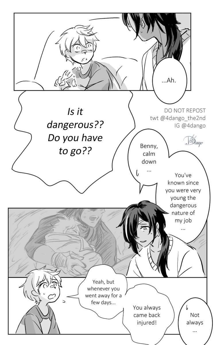 [Modern AU] Guardians (1/2)

I thought Benny might be interested in archaeology 
Also ew sappy kaeya lol 