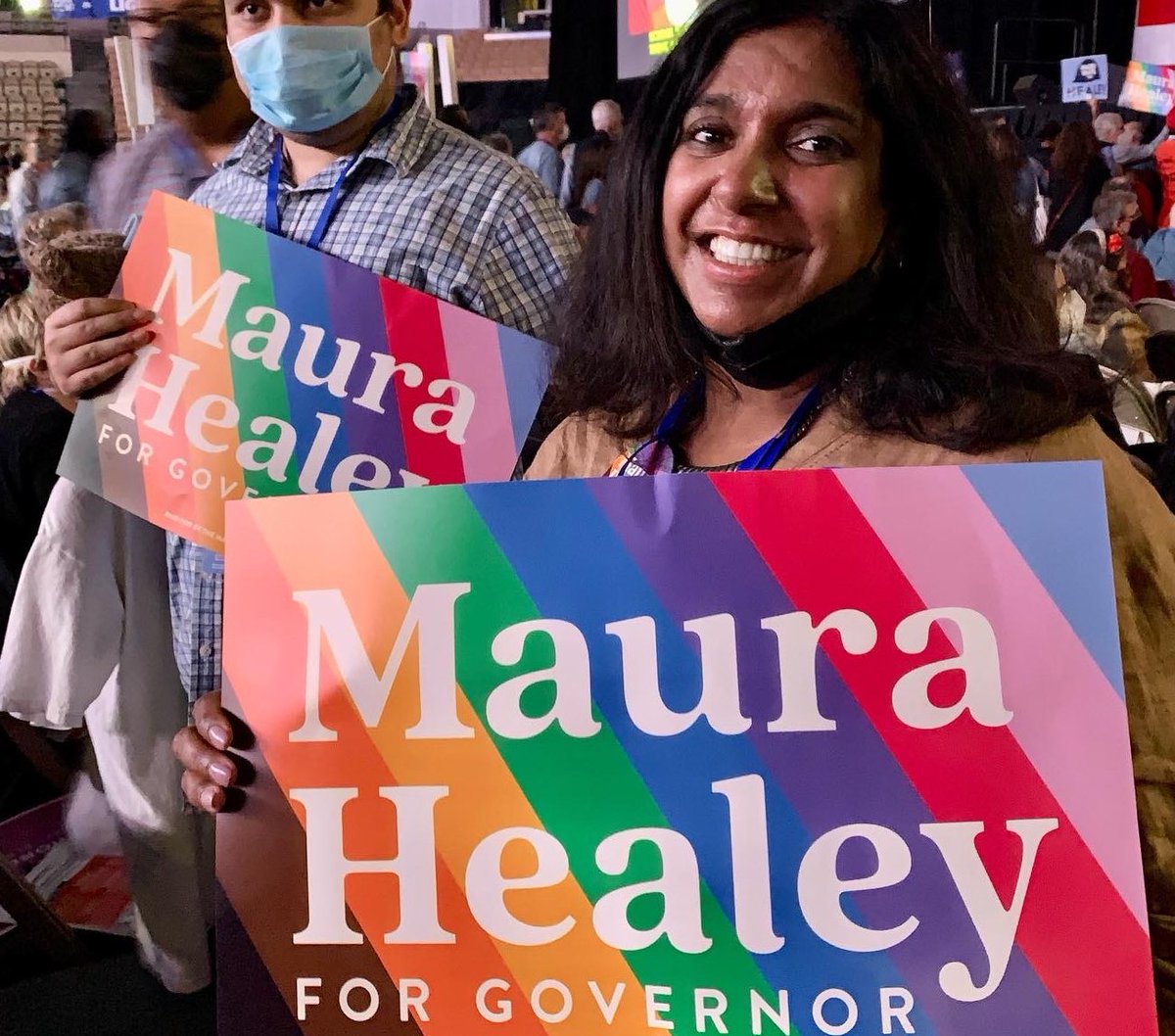 laurelscollins's tweet photo. Supporting @maura_healey for #Massachusetts #governor as she represents change, inclusion,& acceptance. She was extraordinary at the convention. She has our support - and she was beyond kind to my kid with #autism #gomaura #mapoli https://t.co/Iej5HM2jJg