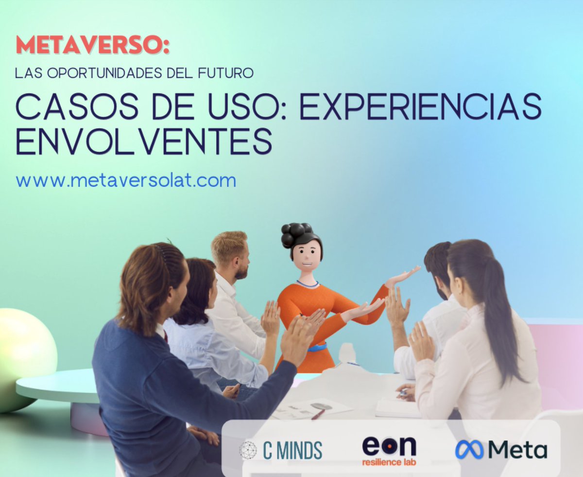 GlendaMi's tweet photo. ¿Cómo pueden contribuir tecnologías de realidad virtual y aumentada a sectores como la educación, salud y seguridad? En esta última sesión de #OportunidadesMetaverso descubre interesantes proyectos de Latinoamérica. Únete con @cminds_co y #MetaMX en https://t.co/DNGSNlvppy https://t.co/76SbO2DtKV