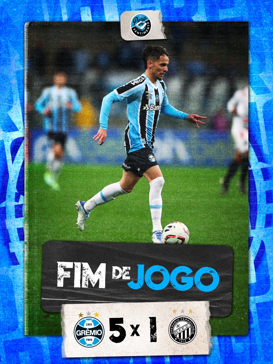 Passeio Tricolor! Grêmio vence Operário por 5 a 1
