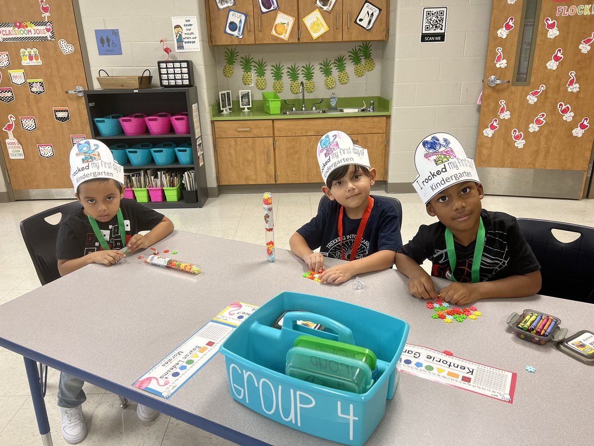 MrsBurnsKinder's tweet photo. We had a great day with the 1st group of Kindergarteners! We searched for Pete the Cat, drank of jitters away and learned about the letter A! Now it is time for this teacher to go to sleep! https://t.co/6NpNqAohnt