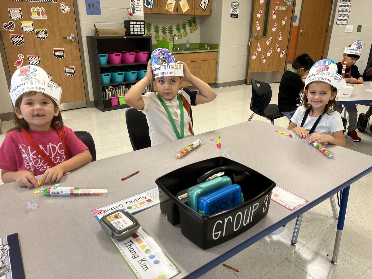 MrsBurnsKinder's tweet photo. We had a great day with the 1st group of Kindergarteners! We searched for Pete the Cat, drank of jitters away and learned about the letter A! Now it is time for this teacher to go to sleep! https://t.co/6NpNqAohnt