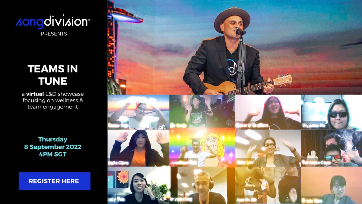Calling all our Asia-based friends! You’re invited to attend our FREE virtual showcase. Experience firsthand how we weld the science of music and the art of engagement, to engage your teams.

4pm SGT on Thursday, 8 September. 

Register now!  us02web.zoom.us/meeting/regist…