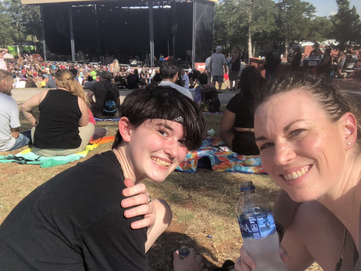 Boo weather. Gremlin & I were looking forward to @TPROfficial & one more round of @Halestorm before it’s back to classes, but lightening + outdoor venues are a no-go. Until our next chance! #mommyandmetime #girlsofrockandroll