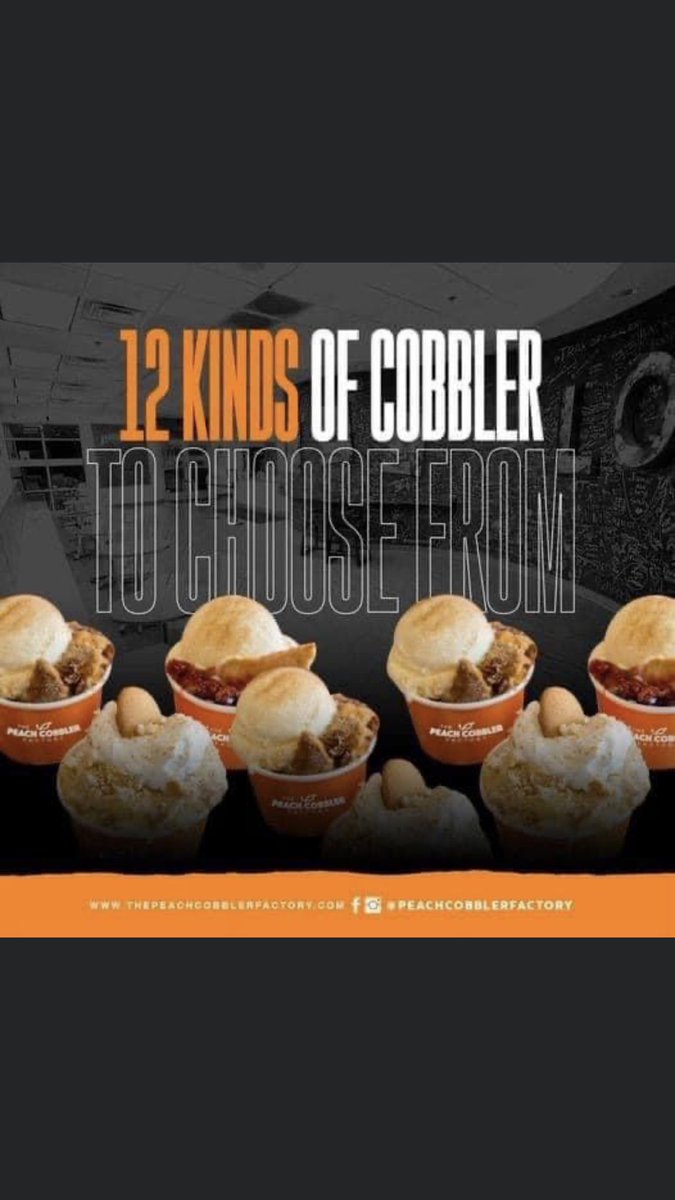 Roddo2x's tweet photo. Dear Columbus Ohio 📍 Peach Cobbler Factory 🏭 Is Coming your City Very Soon 🍑 My Parents Has Partnered with a Very Strong force To Bring To Our City A Wonderful delight 🍑, Your Ready ? #StayPeachy Coming Sooner 🔗 Yes I’m 1/4th ownership https://t.co/Mo77vTdcKW