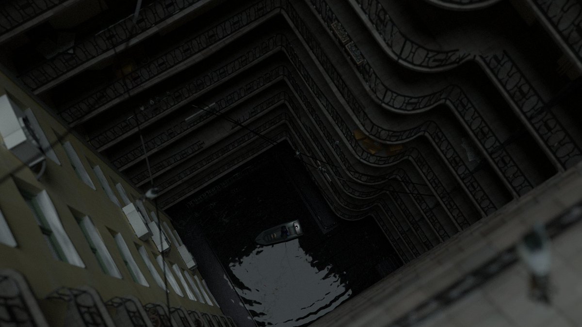 Ramini_ice_tea's tweet photo. just rendered this shot of my dad fishing at the bottom of an apartment building #b3d https://t.co/BYGoZ9oZH7