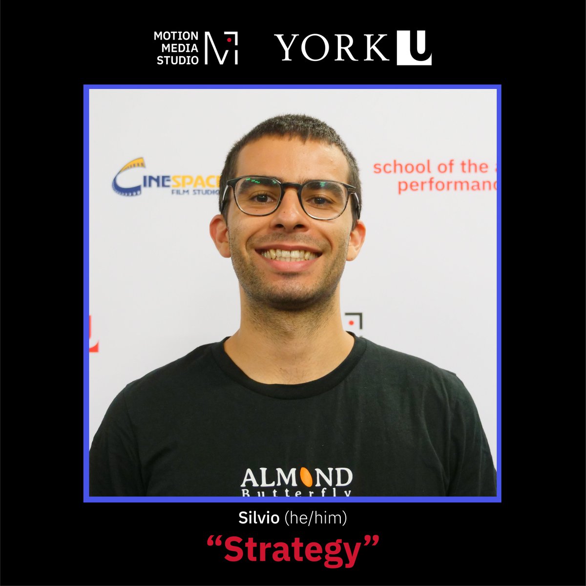 YorkMotion's tweet photo. York U MMS Summer Workshop Participants share their takeaways! Silvio is a standup comic &amp; aspiring filmmaker. His mission is to work w great people who make great art. Takeaway word #strategy @YorkuAMPD @FaePictures @strategyand @strategist @StrategyInsider https://t.co/j7FQRrmYYI