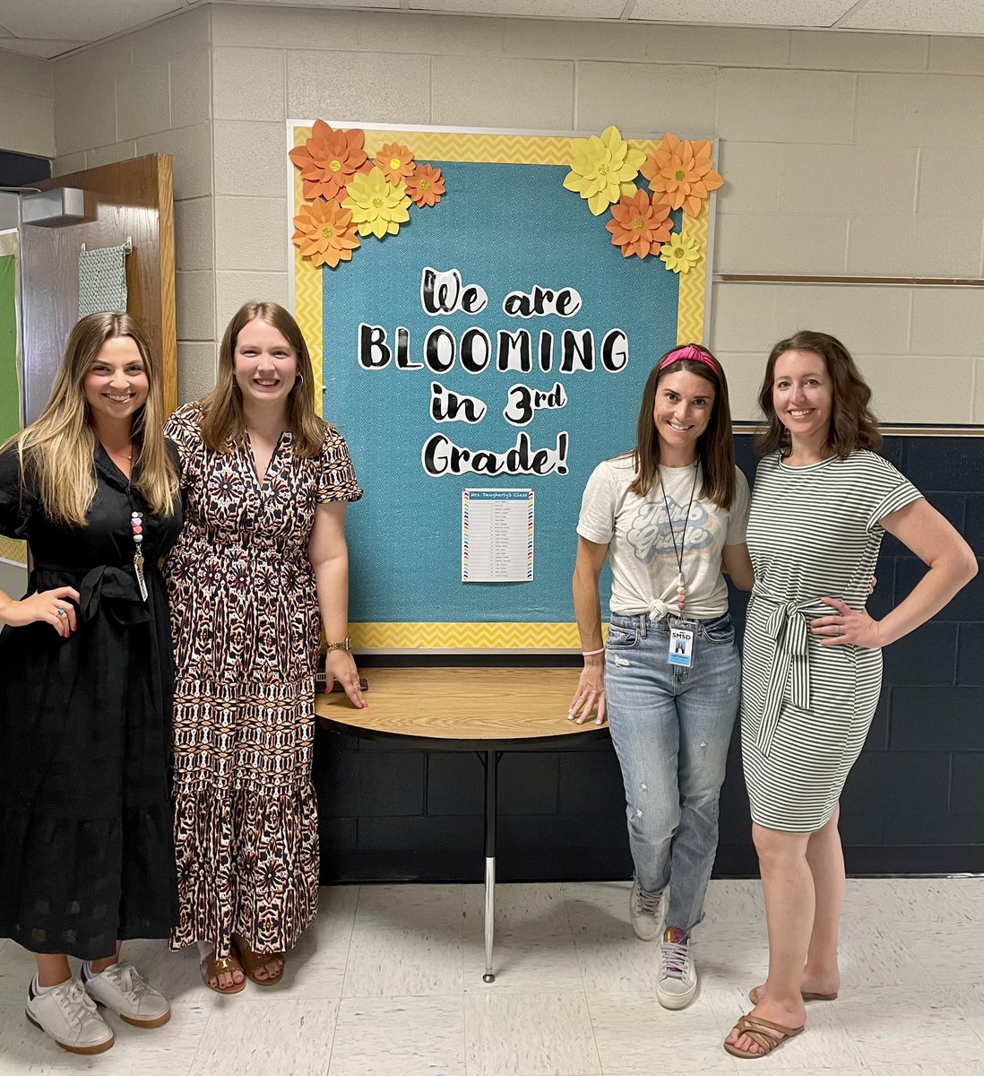 The 3rd grade team <a href="/SMSD_Corinth/">Corinth Dragons</a> is ready for an amazing 22-23 school year! Excited to grow and bloom alongside my teammates as we support the success of all of OUR students 🌸💐<a href="/theSMSD/">SM School District</a> #OneShawneeMission