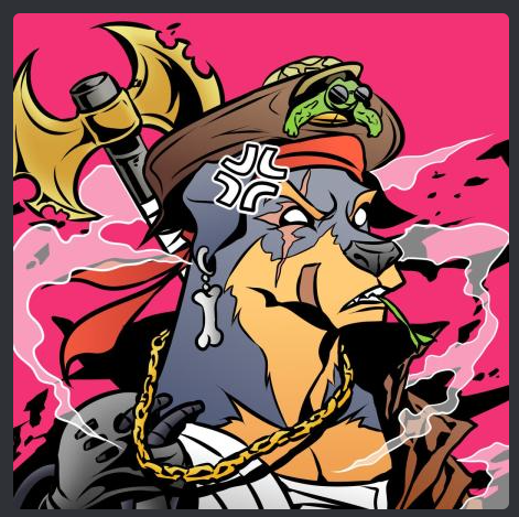 ToneKarlsone's tweet photo. Just saw this dope @VVarDogsNFT thanks to a giveaway won on @VeSeaOfficial @VeKingsNFT discord!!!  respect to @VVarDogsNFT artist for making this bad ass 
#VeChainHasNFTs $YEET $VET @crypt0hipp0 https://t.co/XLFpDY3o6W