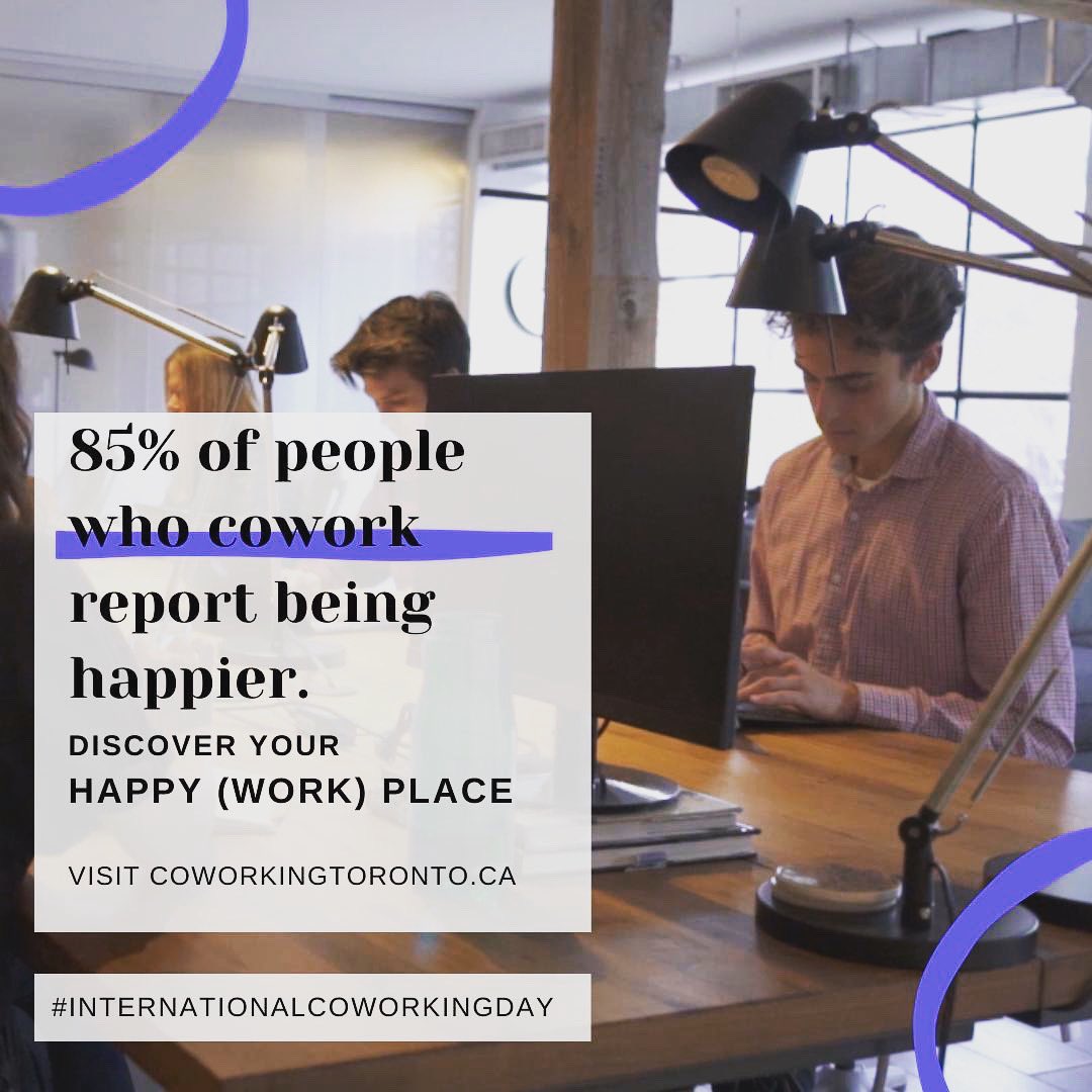 Happy #InternationalCoworkingDay! Discover your happy (work) place: CoworkingToronto.ca
#coworking