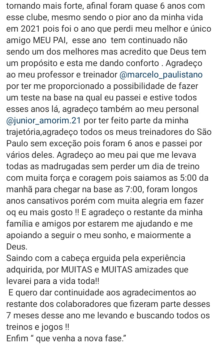 aspirantesSPFC's tweet photo. "Esses mimadinhos de Cotia" eles dizem. Mal sabem o quanto centenas de garotos lutam dentro e fora de campo para chegar no profissional. Poucos conseguem e, mesmo se esforçando e entregando mais do que alguns badalados, ainda levam a culpa por anos de incompetência administrativa https://t.co/LX4zK8fqbj