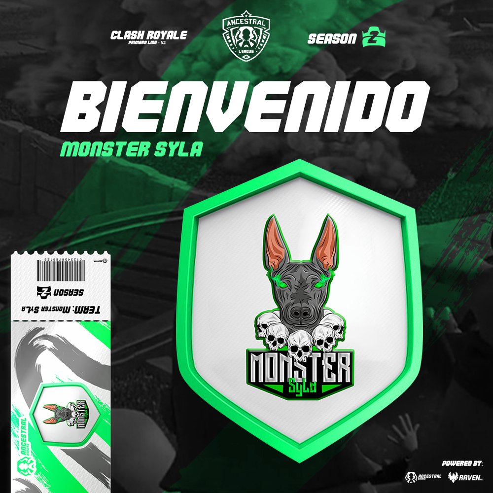 LE DAMOS LA BIENVENIDA AL EQUIPO 
<a href="/MonsterSyLa/">Monster SyLa</a>   👑🎉

ClashRoyale - S2 x Ancestral Events.