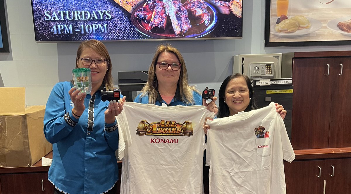 🚂 All Aboard!! Stop by the Players Club for some free swag from the game maker Konami!
While quantities last!