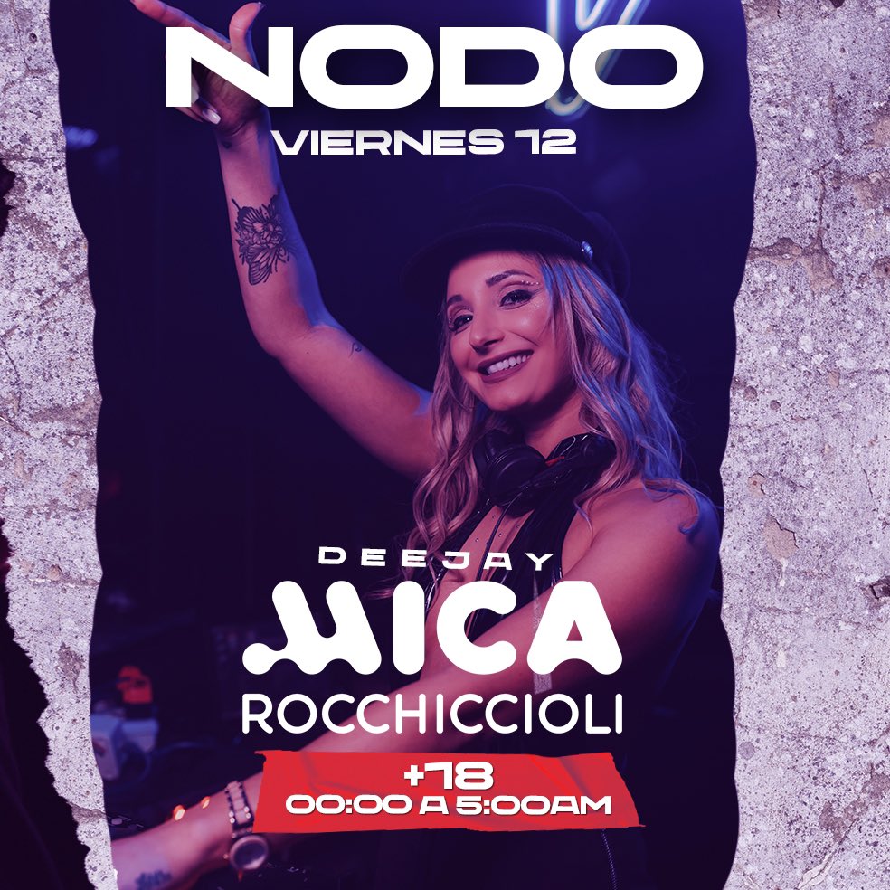#grlpwr 💪🏼

Seguimos sumando poder femenino a la cabina del clásico . 
En esta oportunidad nos visita desde morteros @mikirocchiccioli para ponerle toda su onda y ritmo a la pista 💃
.
.
.
LOS VIERNES NO SE NEGOCIAN 
#NodoOnada