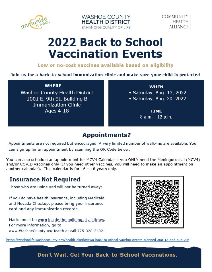 NNPH_Org's tweet photo. Don't forget to get your kids vaccinated before the school year begins. Please join us for a back-to-school immunization clinic and make sure your child is protected. Check out the below flyer for all details of the two events coming up. More info: https://t.co/lrXGekYWvX https://t.co/HAtc9rU7Br