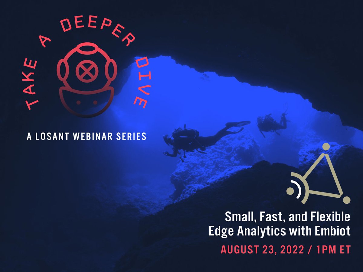 Small, Fast, and Flexible Edge Analytics With Embiot iotforall.com/webinar/small-… #SomosNuva #Industry40