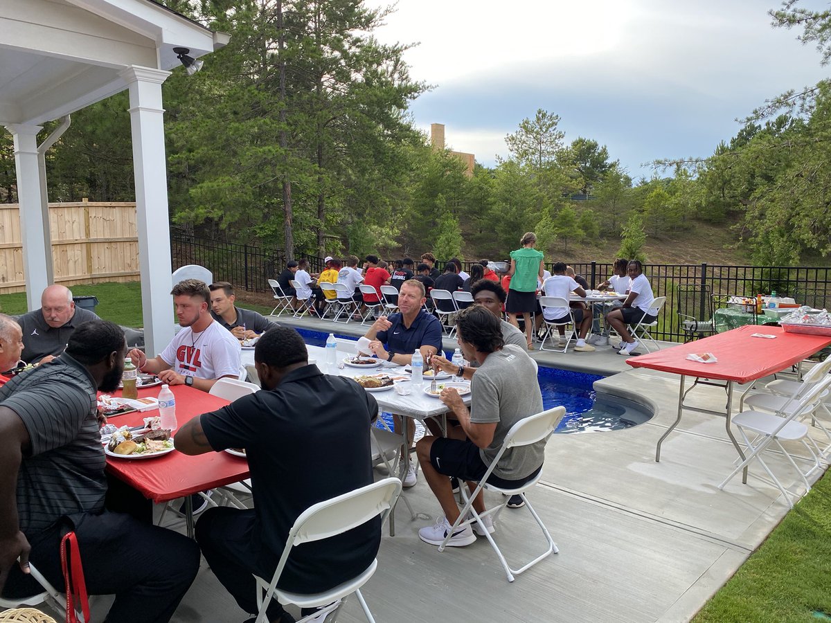 Senior Steak Dinner at the house. Proud of this group.  Growing everyday. Love my guys!  #lastdance #sharedexperience #chasingbest