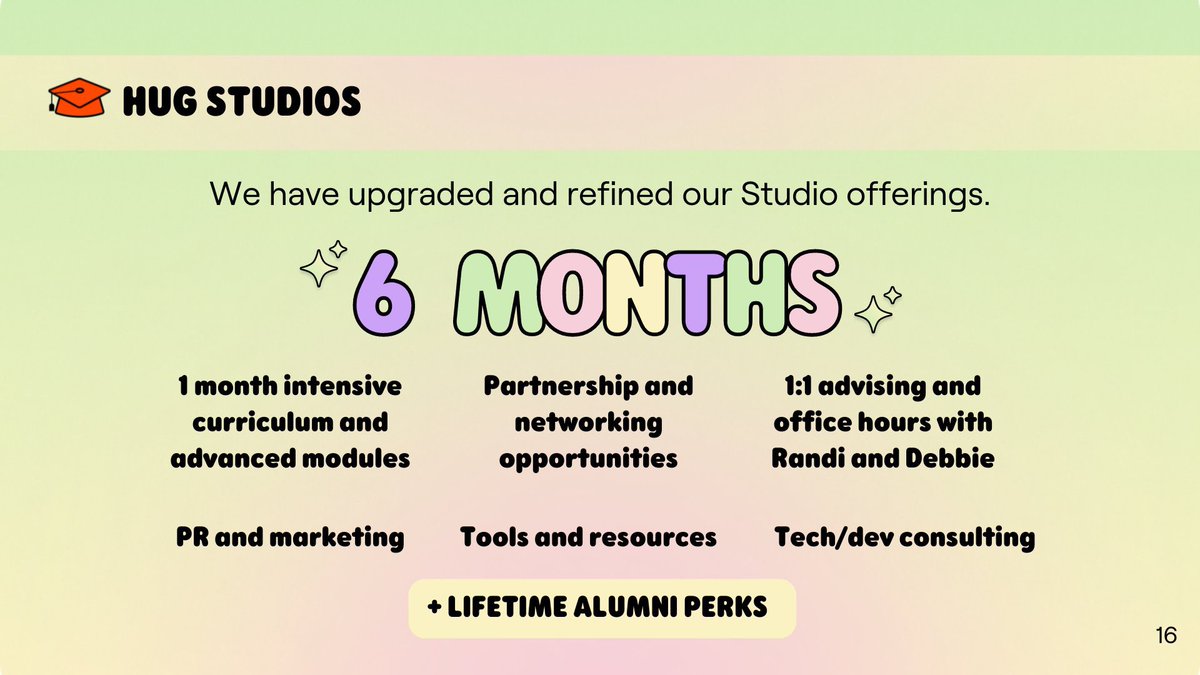 icymi, all <a href="/thehugxyz/">JJ</a> creator accelerator program applications are now OPEN at thehug.xyz/for-creators

still waiting for twitter to allow us to schedule > 1 space at a time, but mark your calendars for tmr at 1pm PT for an application AMA with me, <a href="/Michael_Littig/">Michael Littig</a> and <a href="/amymcmai/">amy m</a>!