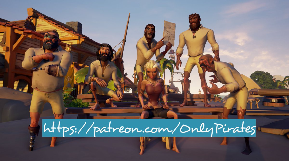 In an effort to create something positive out of something shitty, I give you patreon.com/OnlyPirates. Twitch jail sucks, but I hope that this little dirty minded project brings some joy to everyone else. 

(50% of all proceeds will be donated to @nominetwork ) 💙