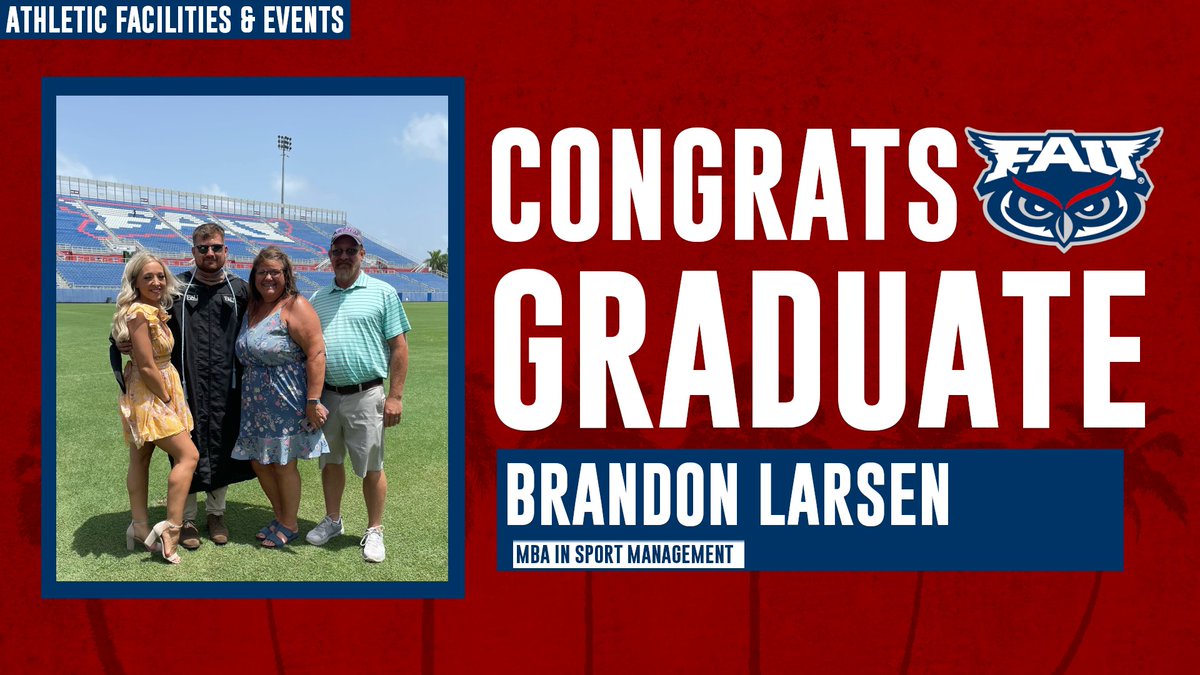 Congratulations to Brandon on graduating today!! 🎓

#WinningInParadise
