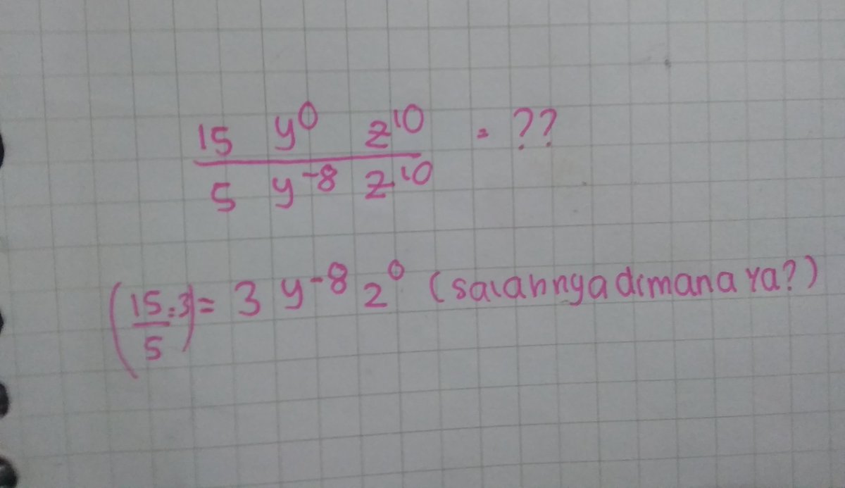 njmstudy_'s tweet image. Bantu koreksi dong man teman 🥺 🫶🏻, btw itu jawabannya 3y-⁸z⁰ itu z bukan 2 okeyy^^