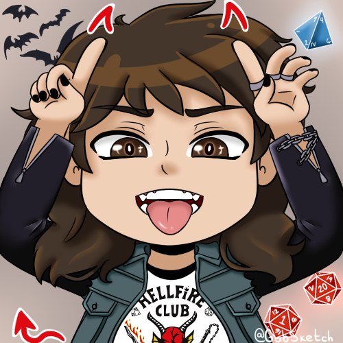 GabSketch's tweet photo. Ugh! Eddie is just so cute!!!! im also working on some icons for the rest of the gang! hehe
#StrangerThings, #EddieMunson, #Eddie, #Fanart https://t.co/RAj0k58jew
