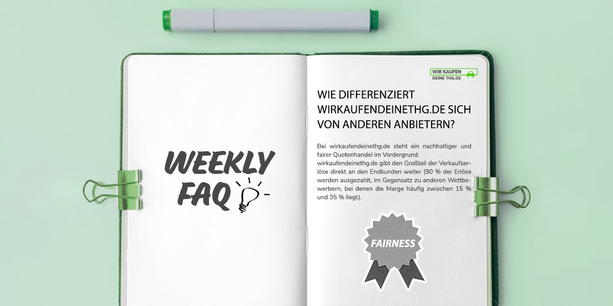 FAQ: Wie differenziert sich wirkaufendeinethg.de von anderen Anbietern? 👥 ❓

🌳 Wir investieren in nachhaltige Projekte 

💸 Wir geben den Großteil der Verkaufserlöse direkt an den Endkunden weiter (unsere Provision beträgt nur 10%) 

#thg #elektromobilität #nachhaltigkeit