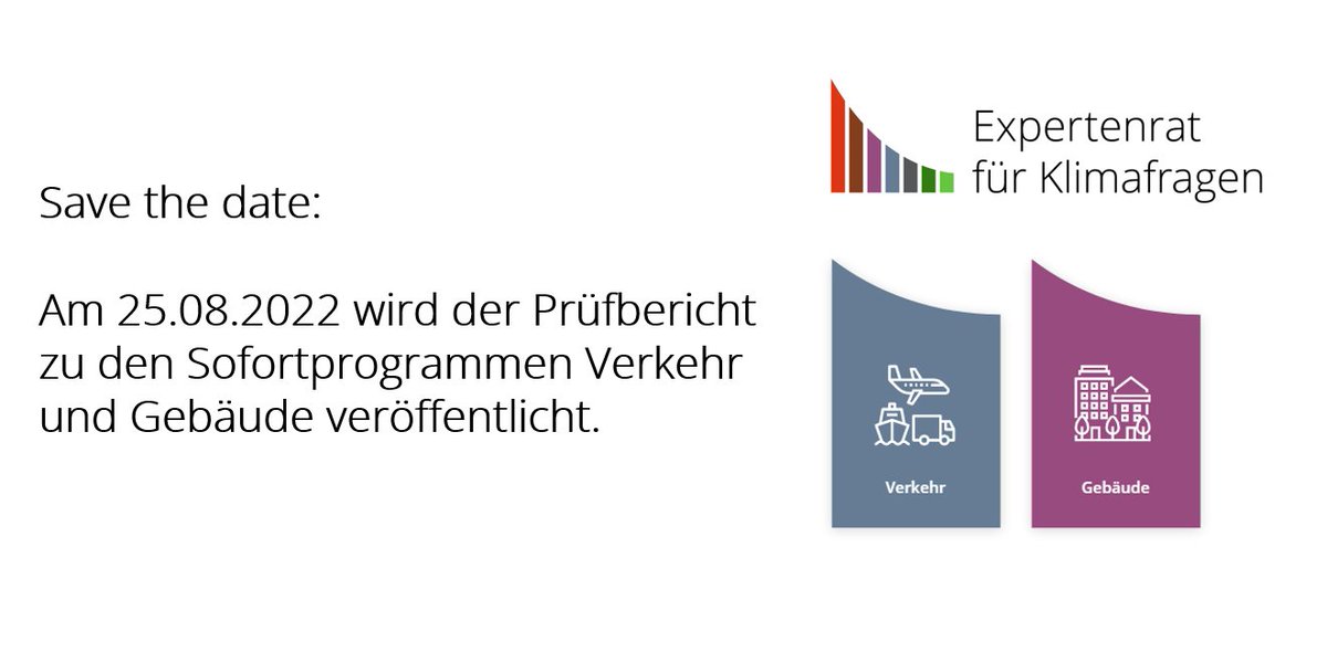 ERK_Klima's tweet photo. Derzeit erarbeitet der Expertenrat @ERK_Klima den Prüfbericht zu den Sofortprogrammen Verkehr und Gebäude und befindet sich in der #Schweigeperiode. Der Bericht wird am 25.08.2022 veröffentlicht. 

Warum mussten die zuständigen Ressorts Sofortprogramme vorgelegen? (1/3) https://t.co/nYyz5jWq25