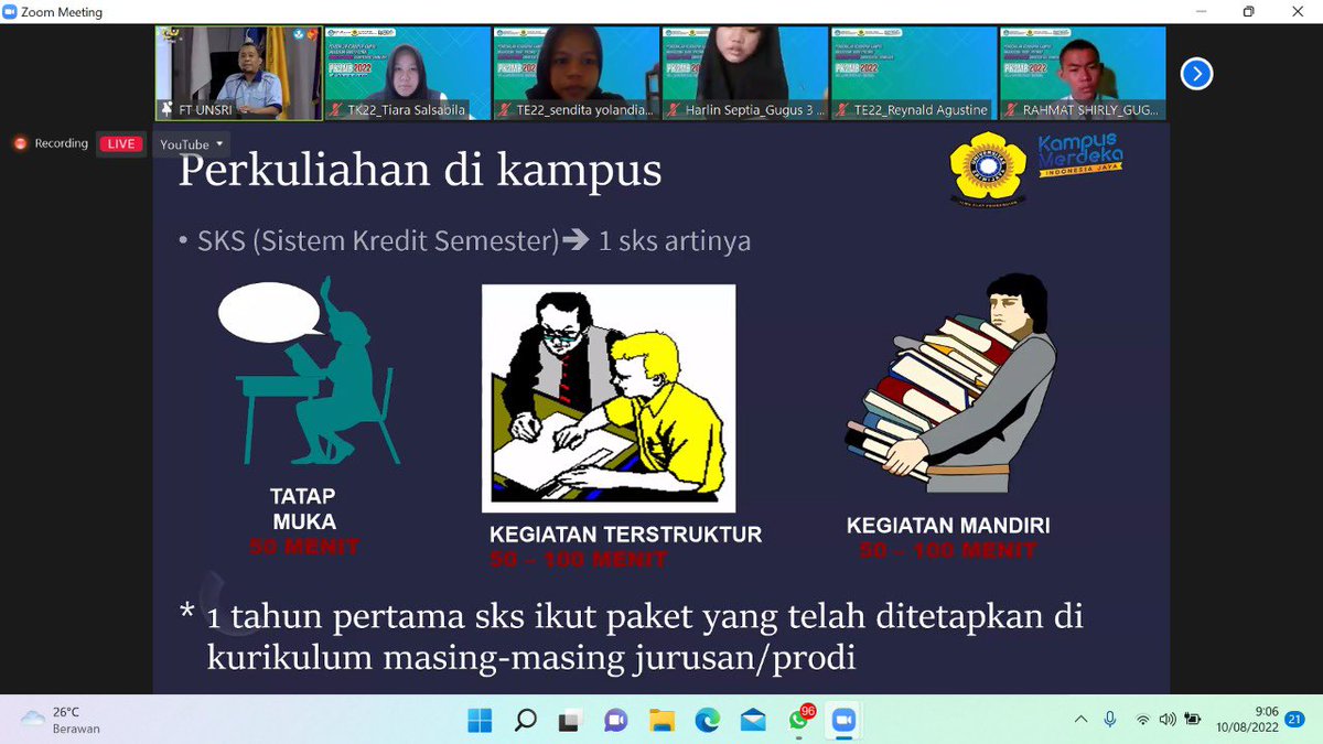 yokebaedah's tweet photo. Pemaparan materi “Perubahan Paradigma” yang disampaikan oleh Dr. Bhakti Yudho Suprapto, S.T, M.T selaku wakil dekan bidang akademik.
#PK2FTUNSRI2022 #EngineeringForUnity #LangkahBesarMenujuTeknikJaya
#FTBERJAYA https://t.co/MJO4Nx2Bm5