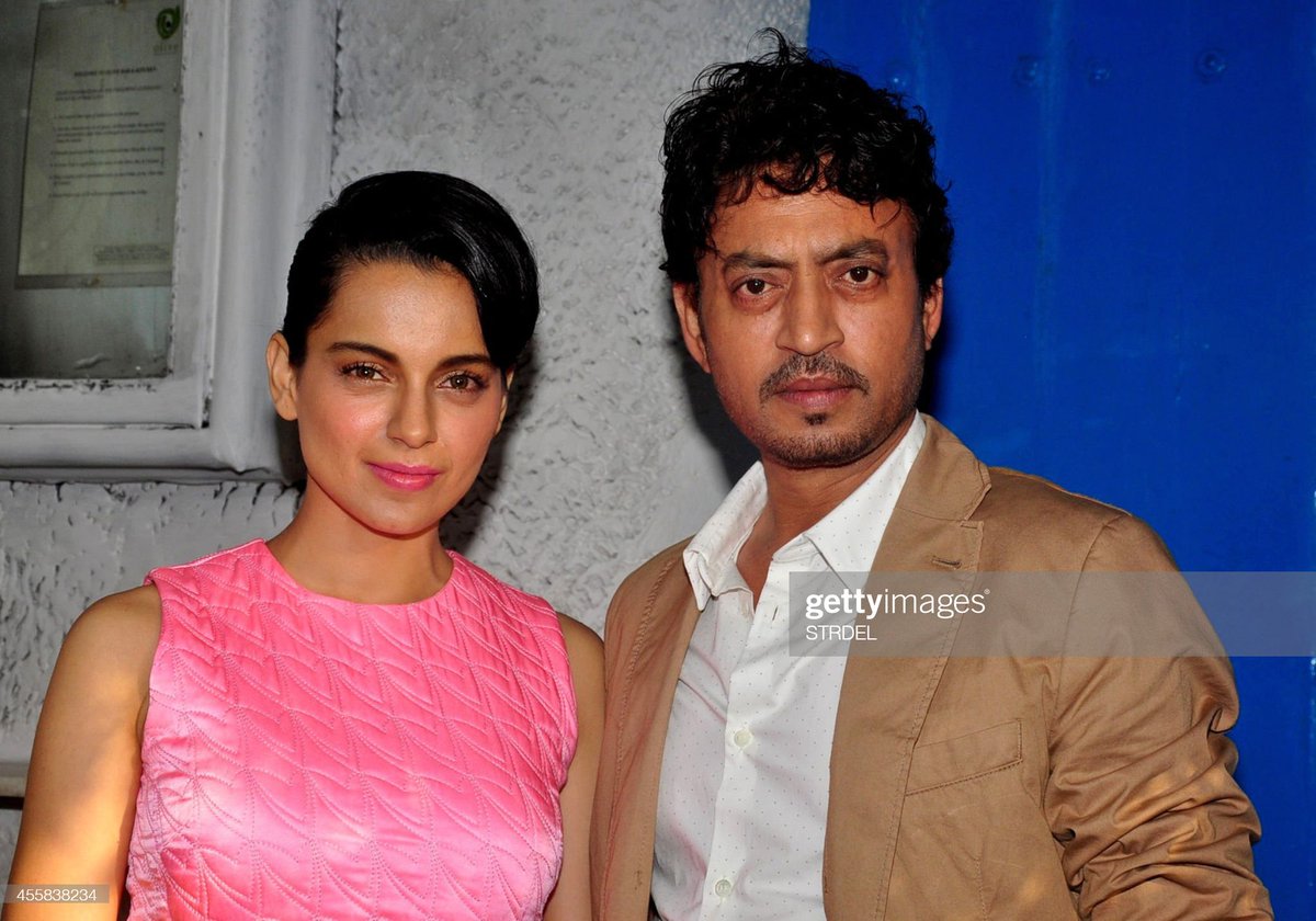 Best actress & actor in India! 

#KanganaRanaut #IrrfanKhan #Bestactors #Wednesdayvibe