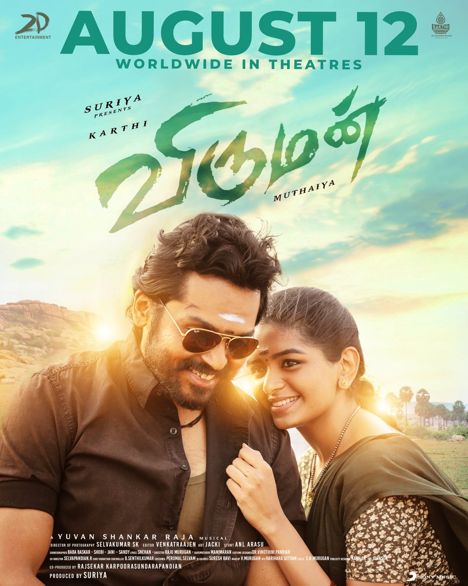 U1FanClub's tweet photo. #Viruman in theatres from August 12th!

ICYMI catch the trailer here ▶️ https://t.co/Up4qraX4pd

A @thisisysr Musical
#YuvanShankarRaja #YSR #U1 #U1FanClub https://t.co/otWPD8r7ib