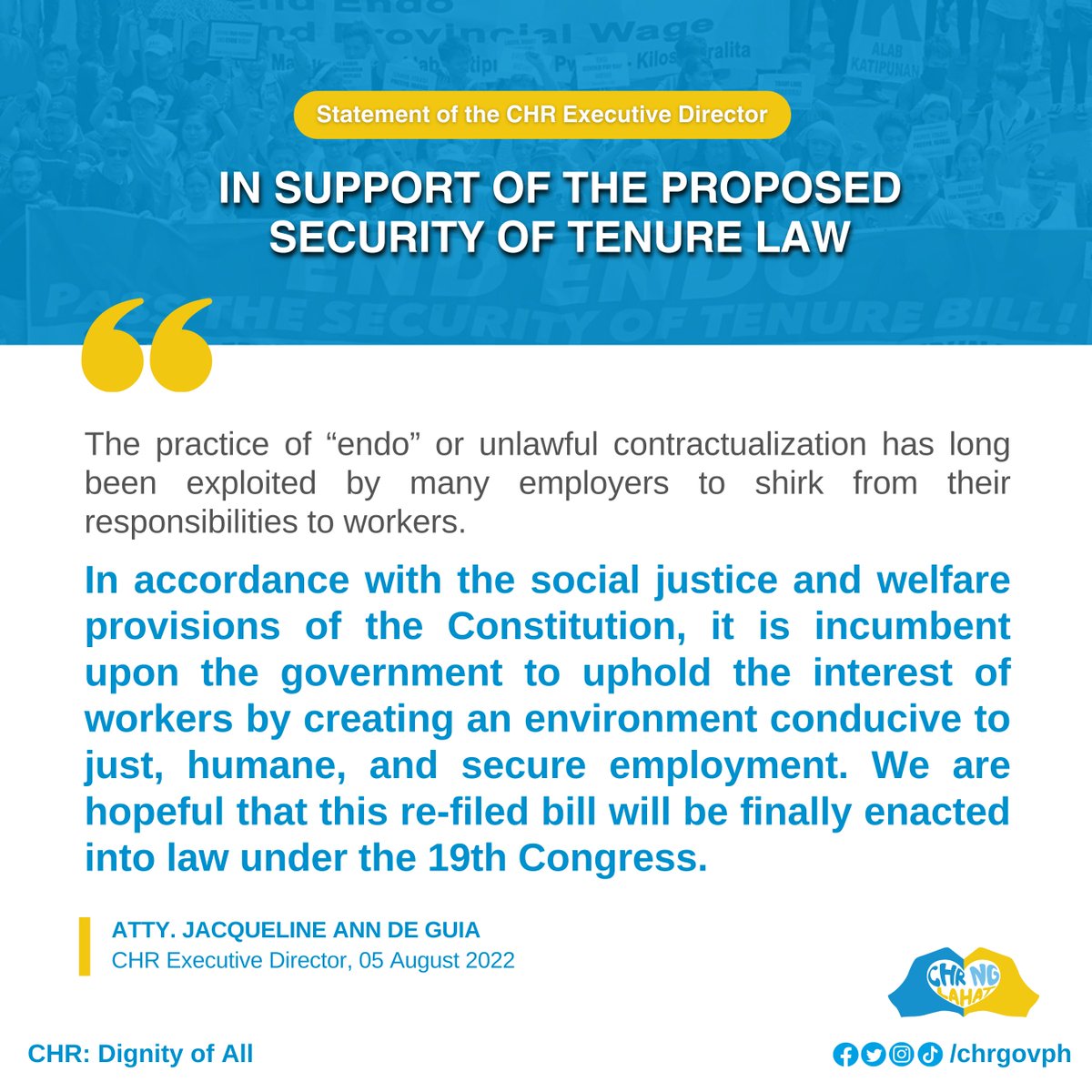 CHR Philippines on Twitter "We are hopeful that this refiled bill