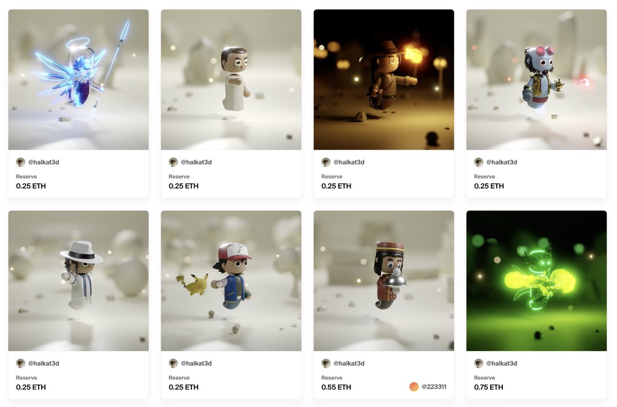 Some of our little #flybies with a Wed mood 🙃

Check them here:
foundation.app/collection/fly…