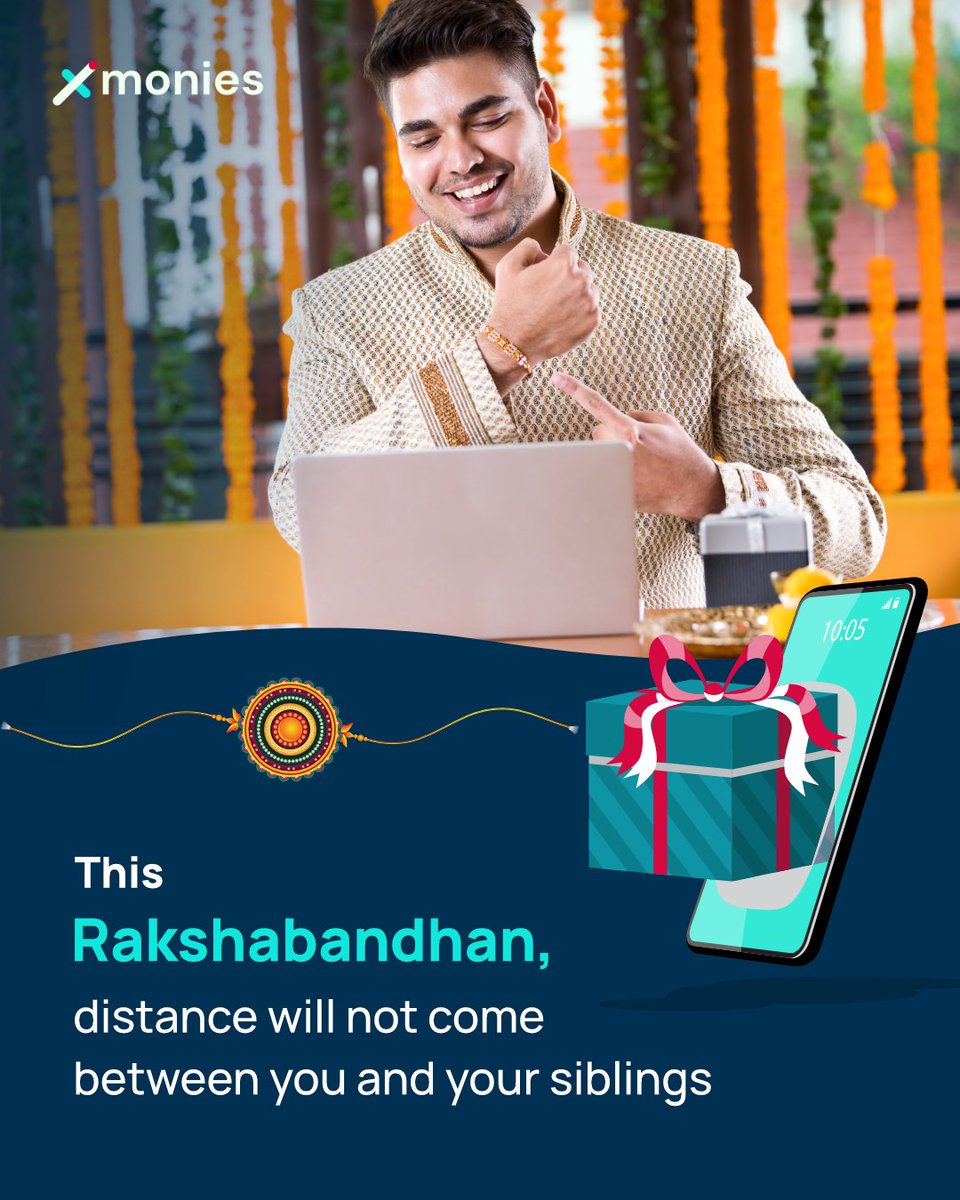 xmonies_hq's tweet photo. It doesn't matter how far you live, we will always be there for you, and we promise to protect your siblinghood no matter what🫶.

#rakshabandhan #rakhi2022 #rakshabandhanspecial  #moneytransfer #makeinindia #startupindia #weunderstandhumanvalues #crossborderpayment #crosspayment https://t.co/zt6ubH6OxL