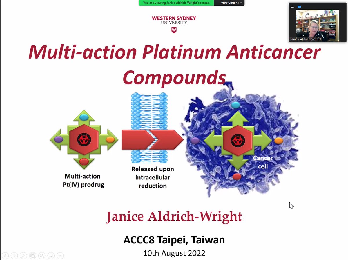 ColetteBoskovic's tweet photo. Janice Aldrich-Wright representing team #OzChem at #ACCC8 https://t.co/HtkV8Nhv2Y