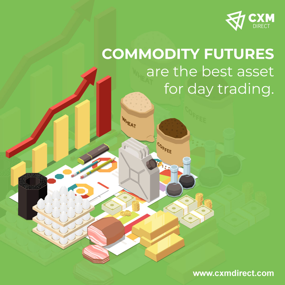 Futures on highly liquid commodities like crude oil and gold are good day trading instruments that offer diversification from equity or index-based trading. 

#cxmdirect #tradewithoutlimits #YourInnovativeAndReliableSTPBroker #commodityfutures #asset #daytrading