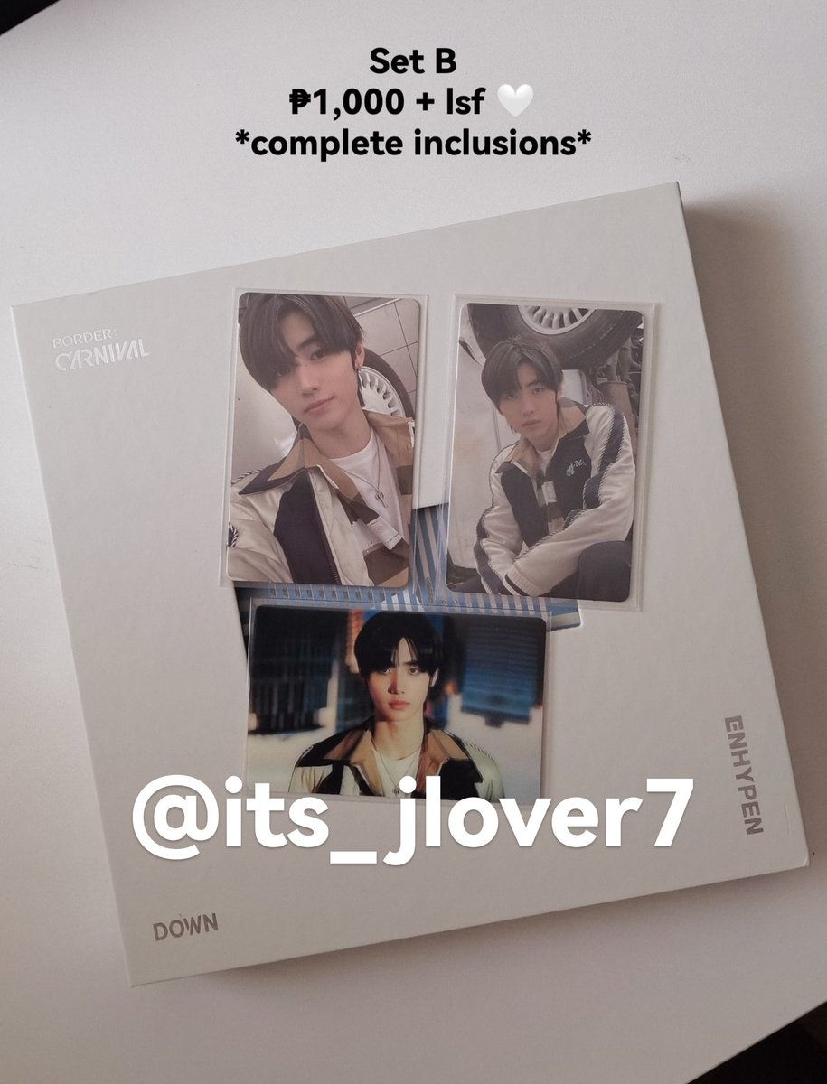 its_jlover7's tweet photo. wts lfb • wtb lfs ph go enhypen

Prices are indicated in every photo. Pm for more details and fast transaction 🤍 

MOP: GCASH
MOD: J&amp;T / JRS
*Meet up for Dumaguete City buyers*

#ENHYPEN #SUNGHOON 🔖border:carnival jay niki hoon jake heeseung jungwon sunoo https://t.co/CH8xlFf9B1