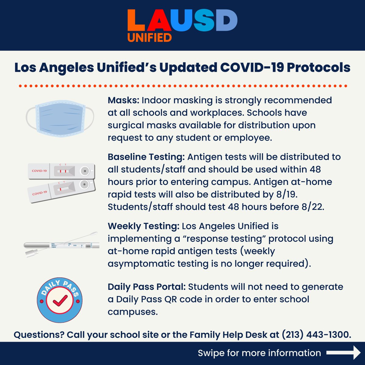 LAHSArts's tweet photo. LAUSD Health Protocols for the 22-23 school year (1/2) https://t.co/FshcfUKsJI