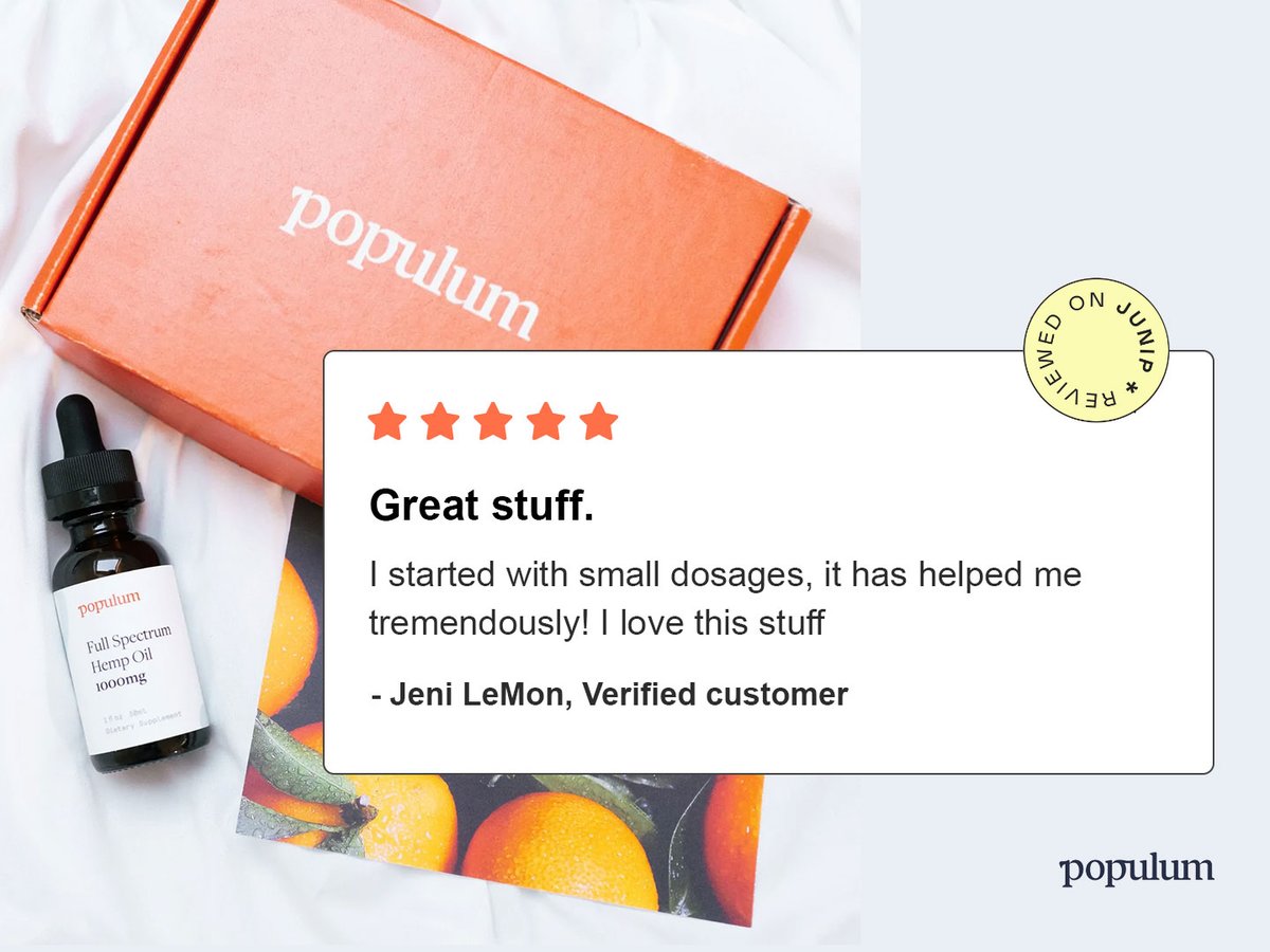 Great stuff.

I started with small dosages, it has helped me tremendously! I love this stuff ~ Jeni LeMon

#fullspectrumhempcbdoil #hemp #hempheals #hempoilbenefits