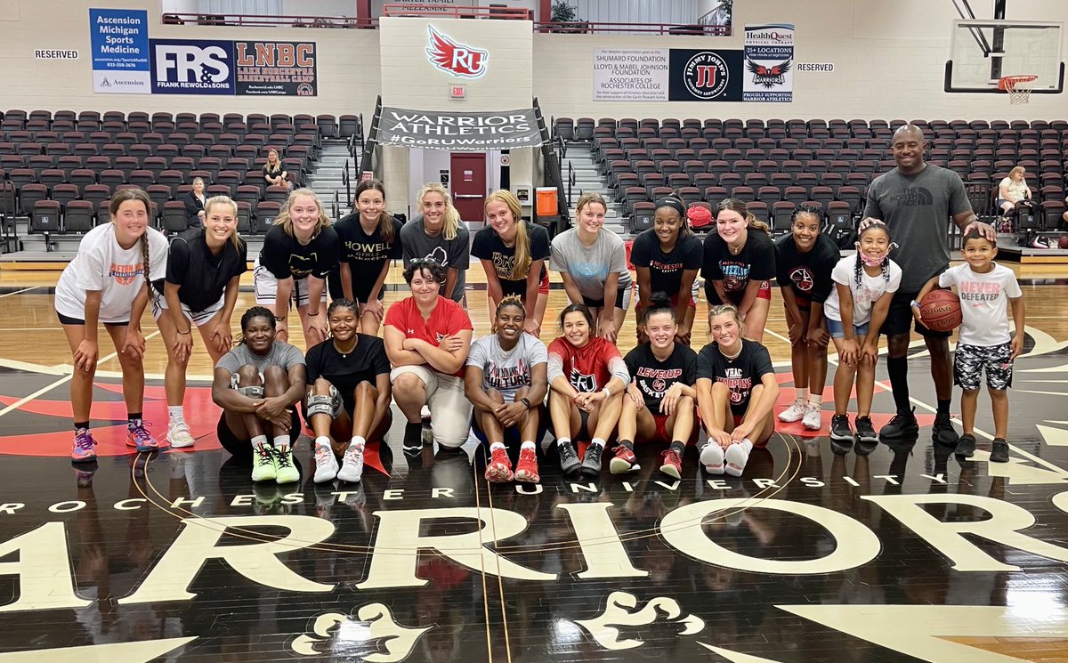 Awesome open gym today! Rochester University WBB is absolutely a destination! Family for life!