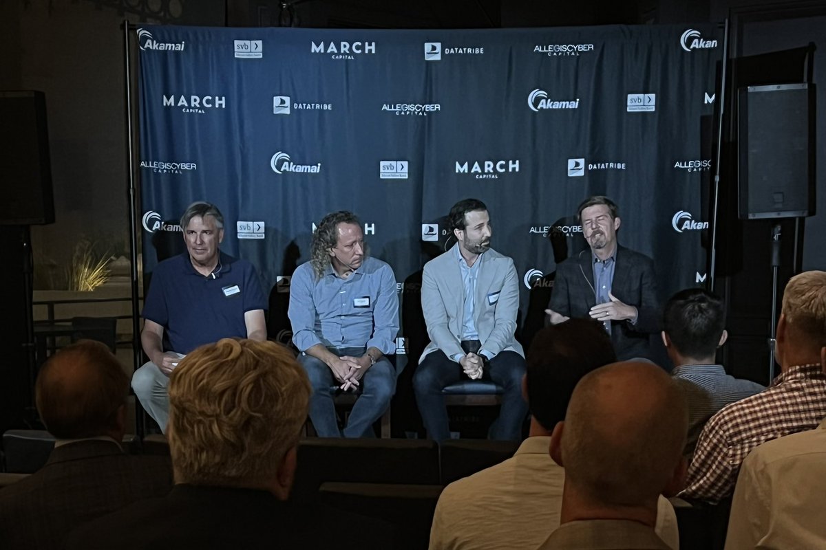 Live from #BHUSA2022 cybersecurity leader union CEO panel with <a href="/MarchCPs/">March Capital</a> <a href="/synack/">Synack</a> <a href="/expel_io/">Expel</a> <a href="/ShiftLeftInc/">ShiftLeft</a>