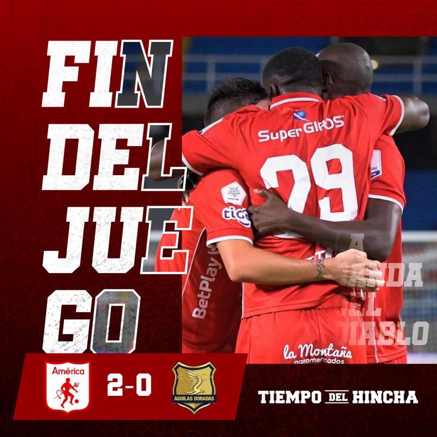 💥América regresó al Pascual con VICTORIA 👏🏼
Buenas impresiones dejaron los escarlatas en el cierre de la fecha 6 #ligabetplaydimayor . 

<a href="/_LA85_/">LA★85</a> <a href="/lafiel1927/">LA FIEL</a> @SaraZuiga <a href="/LosDeIRojo/">Los Del Rojo</a>