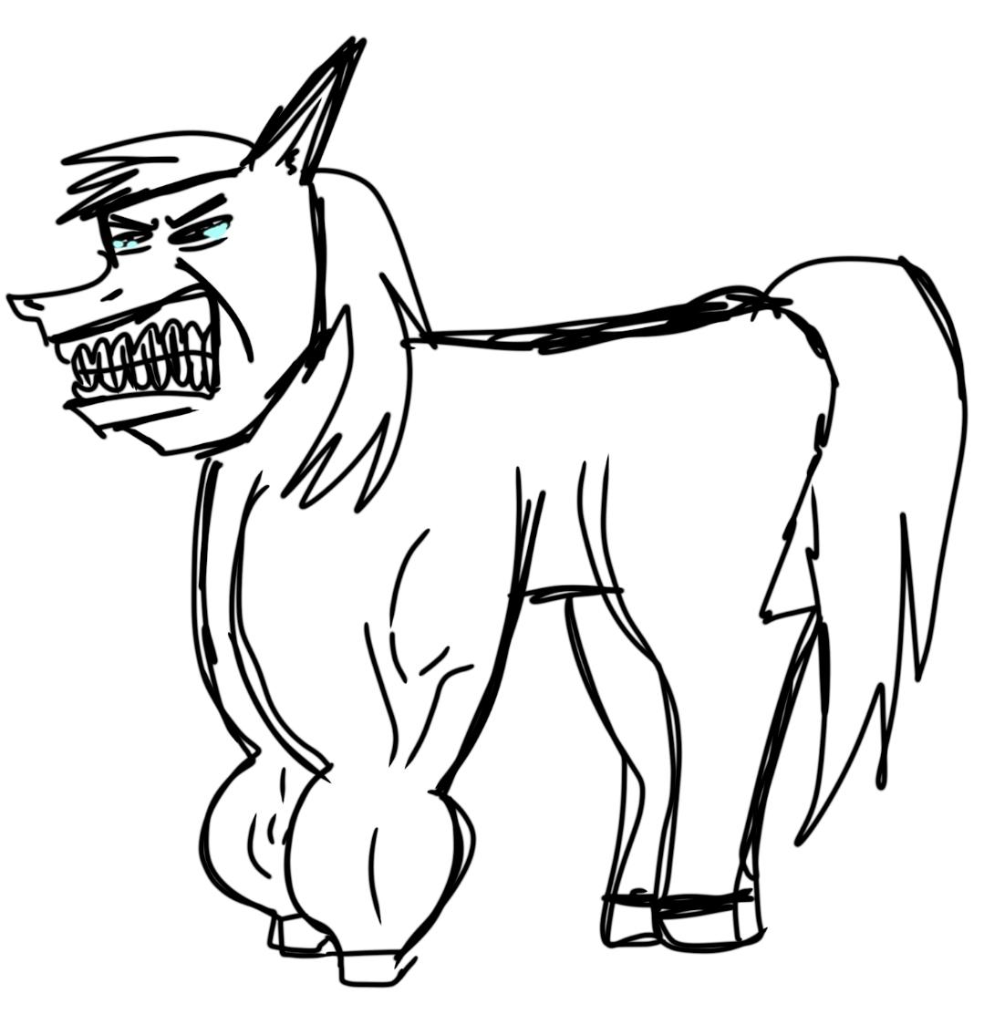 KamiHaunting's tweet photo. @fruitmasseuse I made this on IBSPaint based on your lovely depiction of a horsey :))))

I hope you very much enjoy. :))))))))))) https://t.co/lPqyqLdaLJ