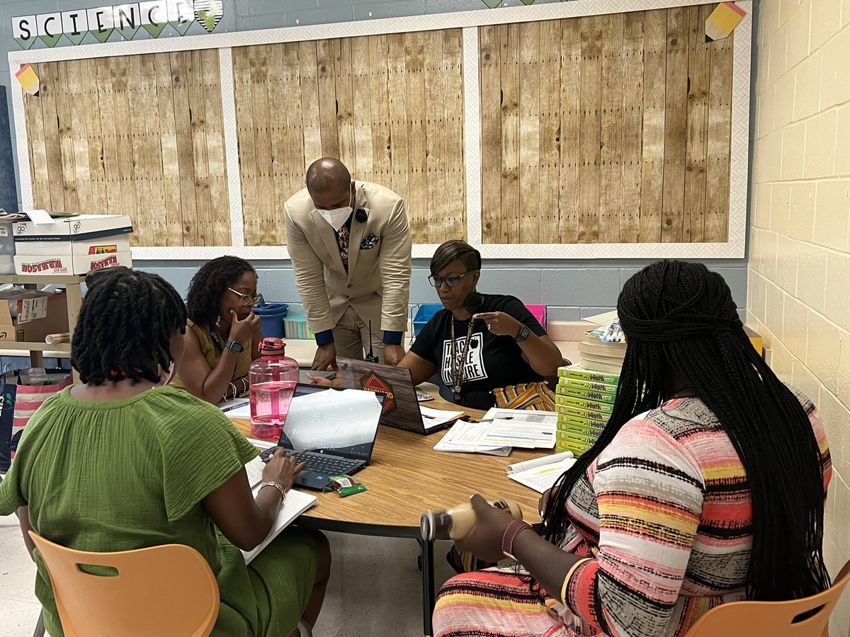 DrTamaraCandis's tweet photo. Leaders @Parklane_Eagles and staff at  are on target 🎯 to achieve endless possibilities!!  @asanders_PES Check out this Math PLC led by the one and only @TeachSingleton #FCSDAY2 #Zone2 https://t.co/LraOE4LfK6