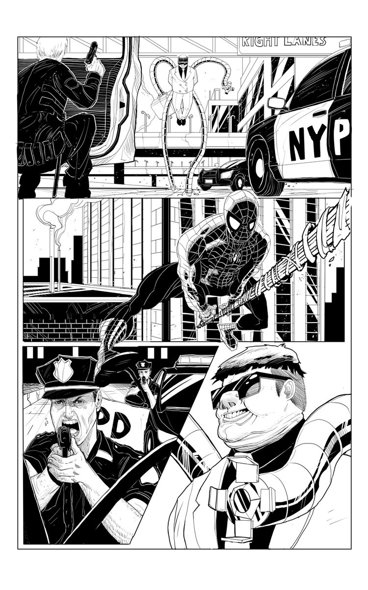 patdraws_'s tweet photo. Spider-Man. Page 2. #comicsamples #comicart #marvel #marvelcomics #SpiderMan https://t.co/V44bekNeuz
